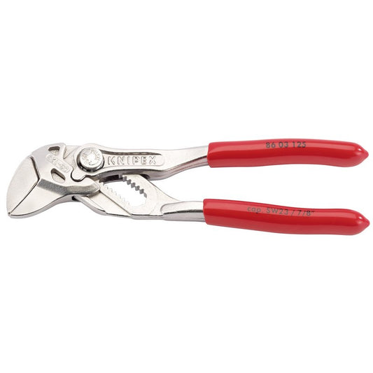 Knipex Pliers Wrench 125mm Cam Action Jaws Plastic Coated Handles 86 03 125