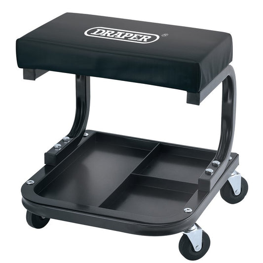 Draper Mechanics Work Stool Oil Resistant Foam Covered Vinyl Seat Cover 54243