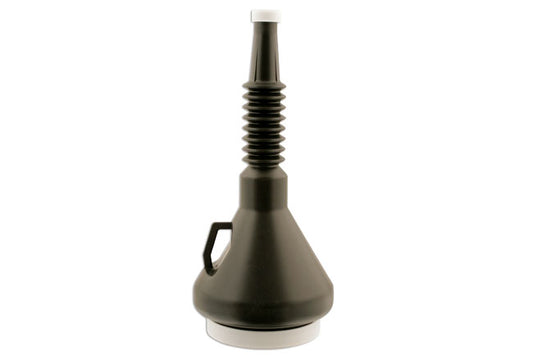 Laser Tools Funnel 100mm Black Flexi Spout Length 350mm 5429