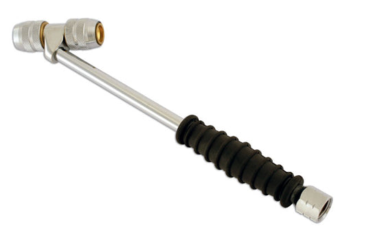 Laser Tools 5440 Tyre Valve Connector Twin Head Clip On Valve - Open