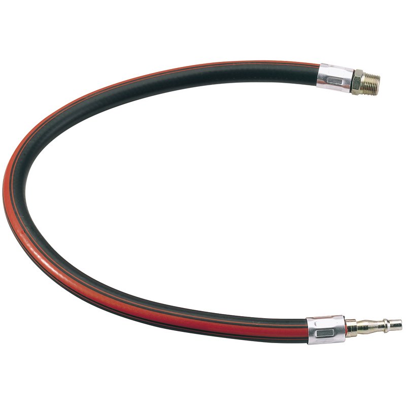 Draper Air Line Whip Hose 600mm 3/8" BSP Male Female Ends Red Black 54439