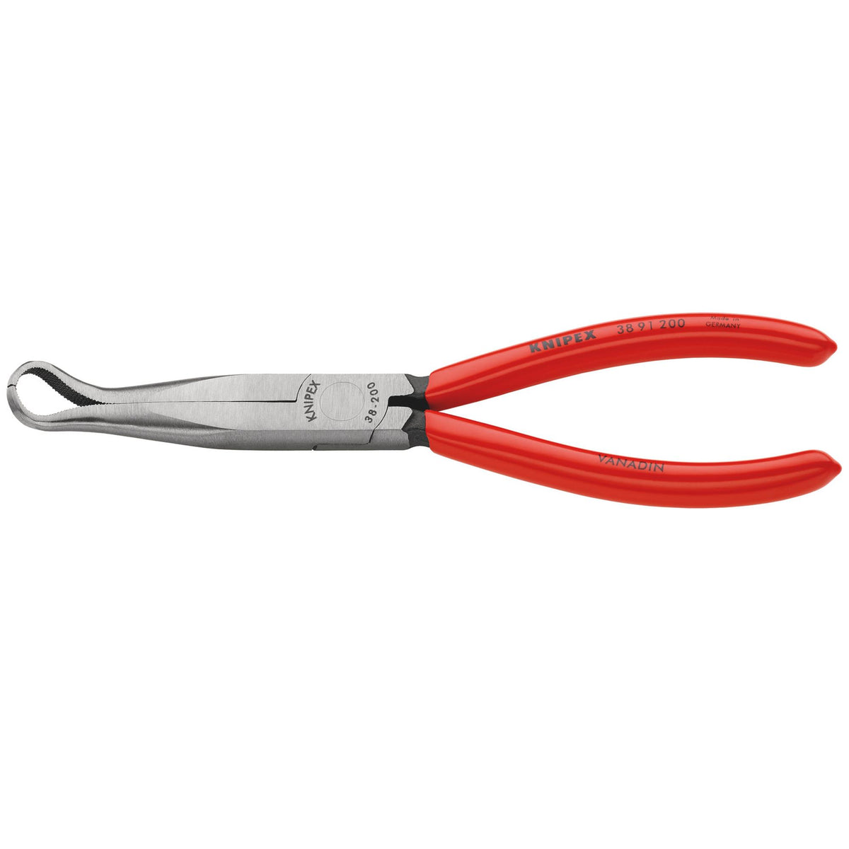 Knipex 200mm Mechanics Plier With 45° Hose Clamp Grabber Jaws 38 91 200