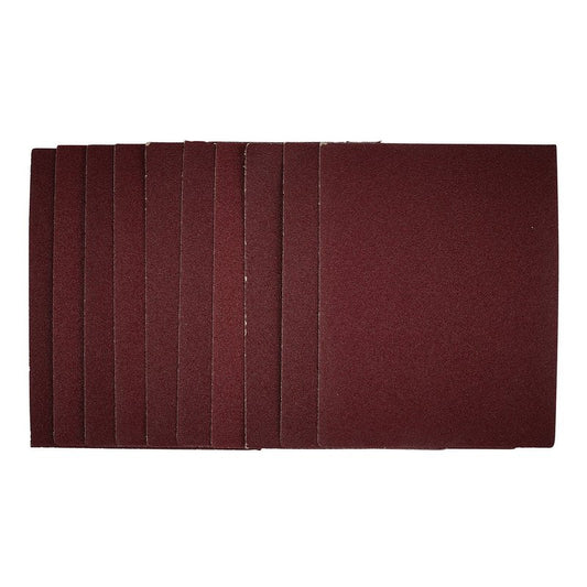 Draper 1/4 Sanding Sheets 115 x 150mm 80 Grit 10 Pack 54717