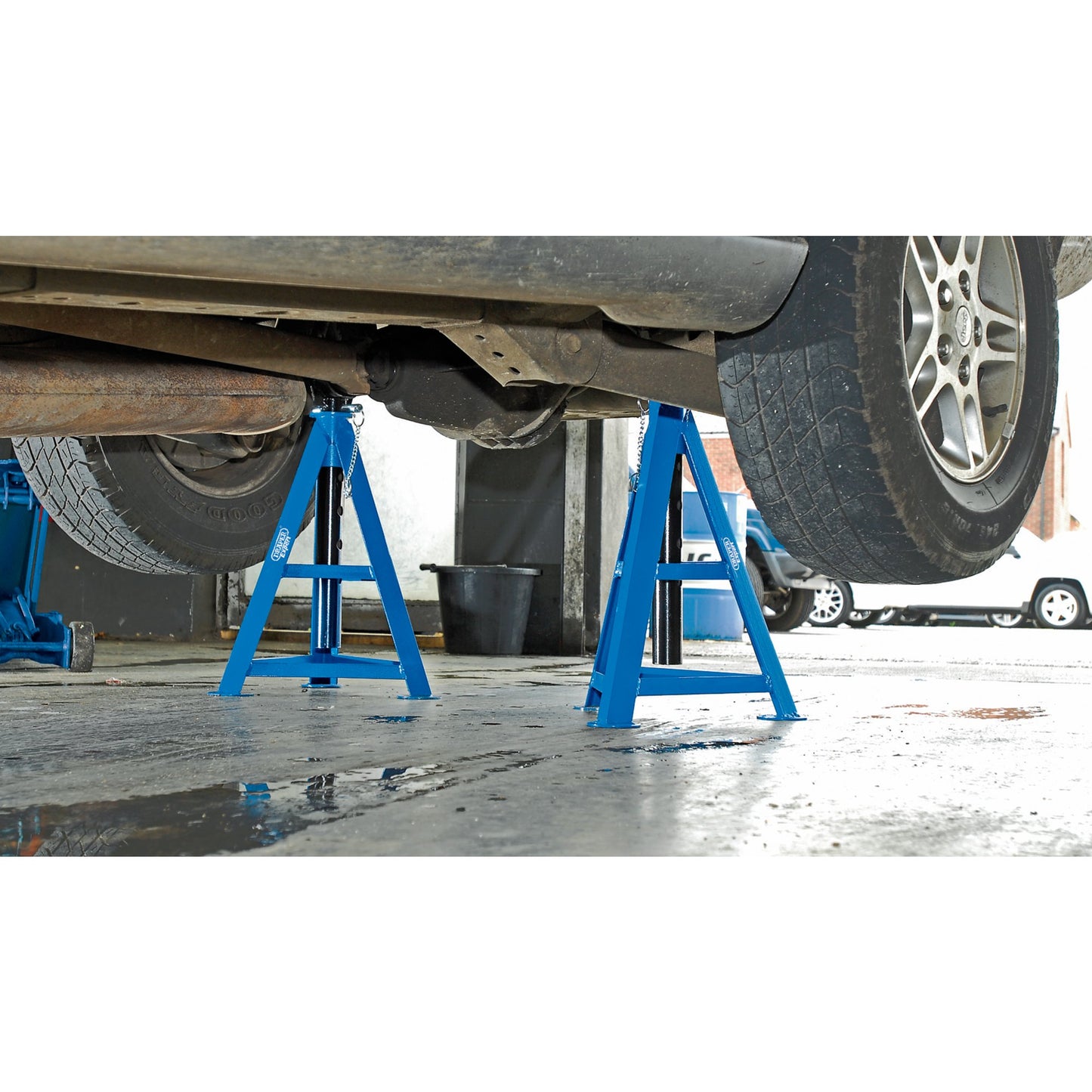 Draper Expert Axle Stands 6 Tonne Pair Maximum Height 870mm 54722