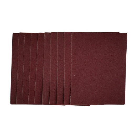 Draper 1/4 Sanding Sheets 115 x 150mm 120 Grit 10 Pack 54733