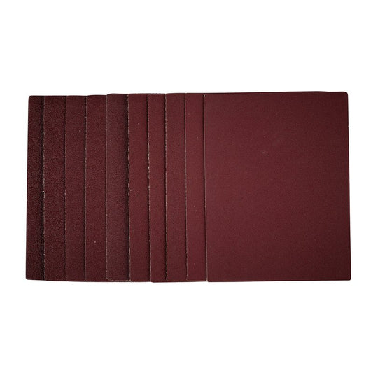 Draper 1/4 Sanding Sheets 115 x 150mm Assorted Grit 10 Pack 54824
