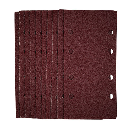 Draper 1/3 Sanding Sheets with Hook and Loop 93 x 190mm 40 Grit 10 Pack 54831
