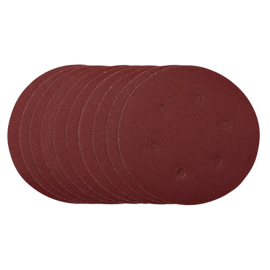 Draper Sanding Discs 150mm Hook & Loop 120 Grit 10 Pack 54948