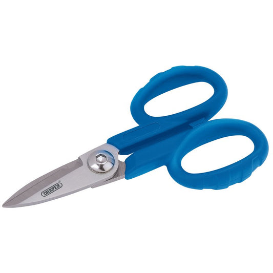Draper Electricians Scissors 140mm stainless steel blades 45mm cutt length 54957