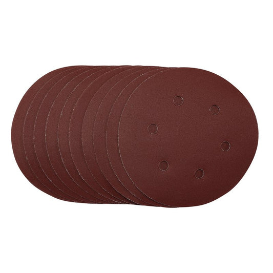 Draper Sanding Discs 150mm Hook & Loop 240 Grit 10 Pack 54991