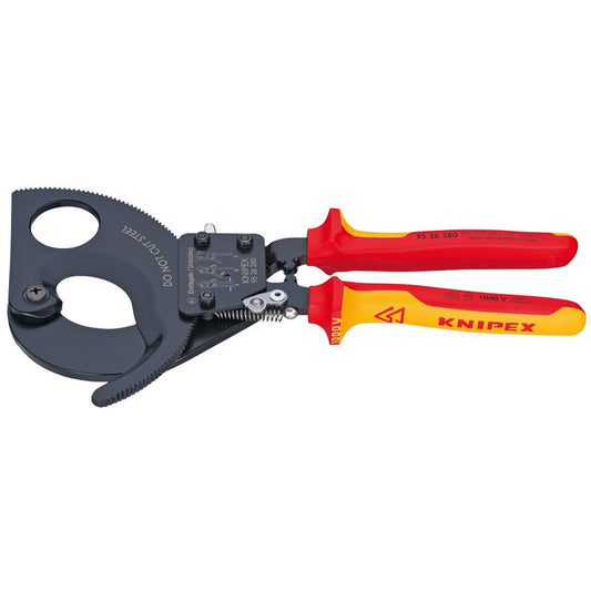 Knipex VDE Heavy Duty Cable Cutter 280mm insulated to 1000V AC & 1500V DC 55015