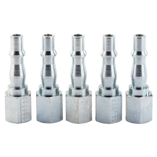 Draper 1/4" Female Thread PCL Coupling Screw Adaptor 5 Pack 55061