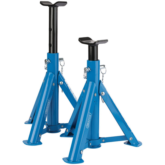 Draper Folding Axle Stands 2 Tonne Pair Maximum Height 365mm 55319
