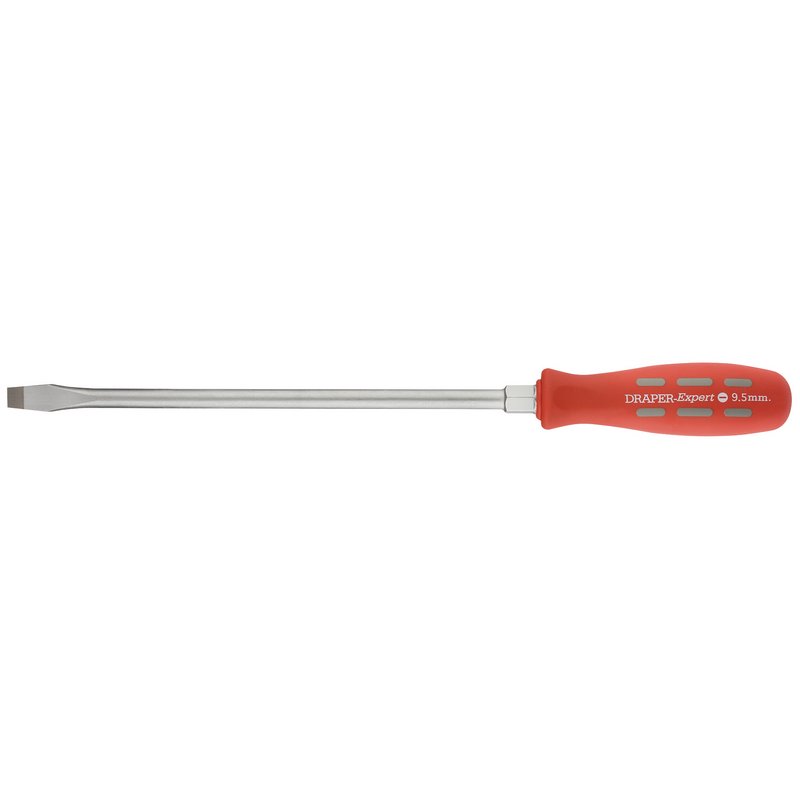 Draper Sloted Flared Tip Long Pattern Mechanic's Screwdriver 9.5 x 250mm 55490