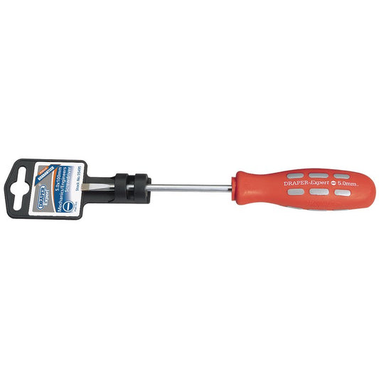 Draper Plain Slot Parallel Tip Mechanic's Screwdriver 5 x 100mm 55495