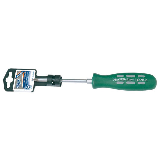 Draper Expert Pozi Mechanic's Screwdriver No.2 x 100mm sand blasted tip 55506