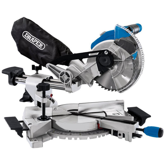 Draper 20V Brushless Sliding Compound Mitre Saw 185mm Sold Bare 55588