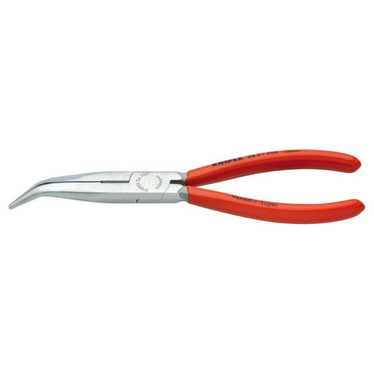 Knipex SBE 40 Deg Angled Long Nose Pliers 200mm Coated Handles 26 21 200