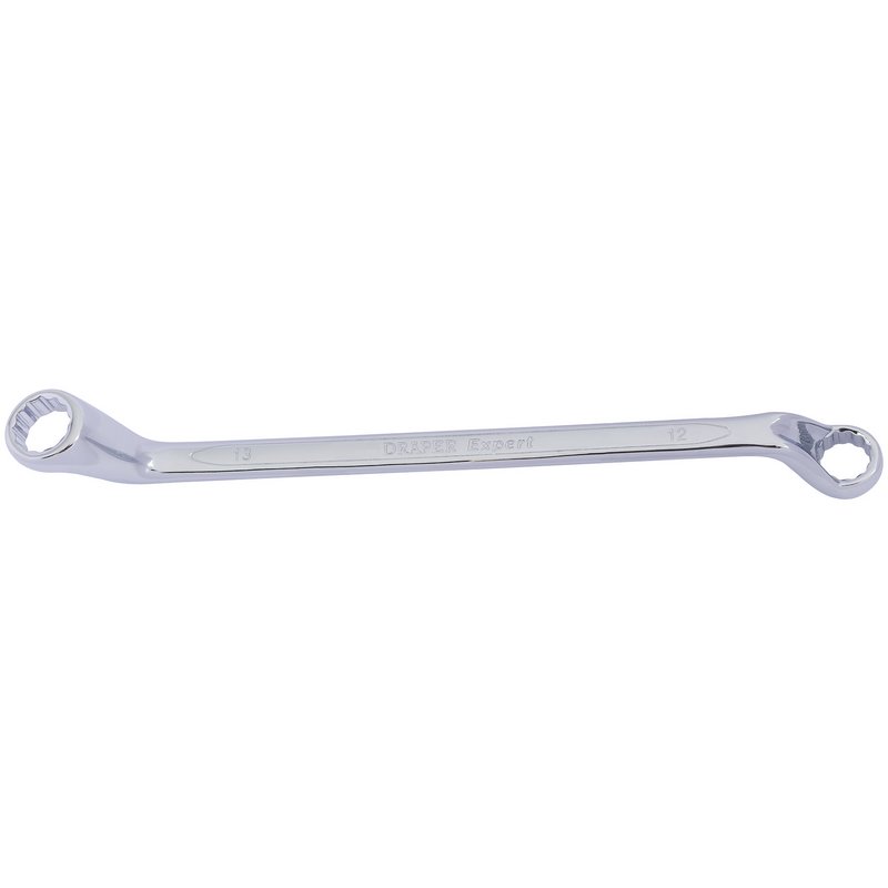 Draper 12 x 13mm HI-TORQ Deep Offset Ring Spanner Bi Hex Chrome 55688