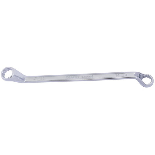 Draper 14 x 15mm HI-TORQ Deep Offset Ring Spanner Bi Hex Chrome 55690