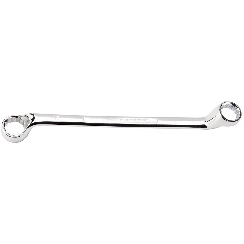 Draper 24 x 26mm HI-TORQ Deep Offset Ring Spanner Bi Hex Chrome 55698