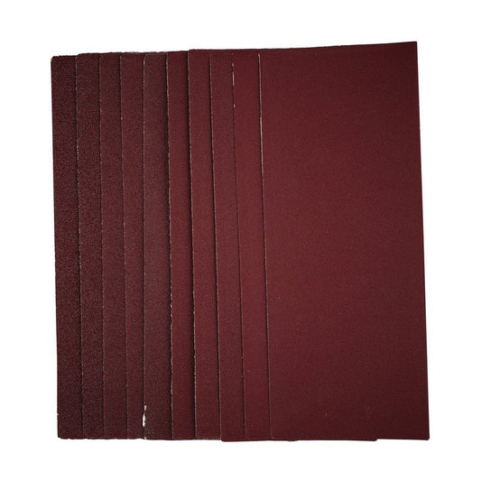 Draper 1/3 Sanding Sheets 93 x 230mm Assorted Grit (Pack of 10) 55753