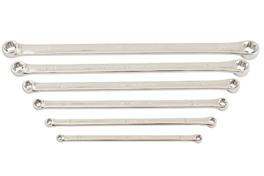 Laser Tools Extra Long Star Ring Spanner Set 6pc 5580
