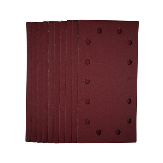 Draper 1/2 Sanding Sheets with Hook and Loop 115 x 230mm 240 Grit 10 Pack 55865