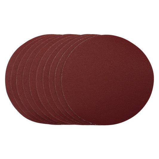 Draper Sanding Discs 180mm Hook & Loop 120 Grit 10 Pack 56180
