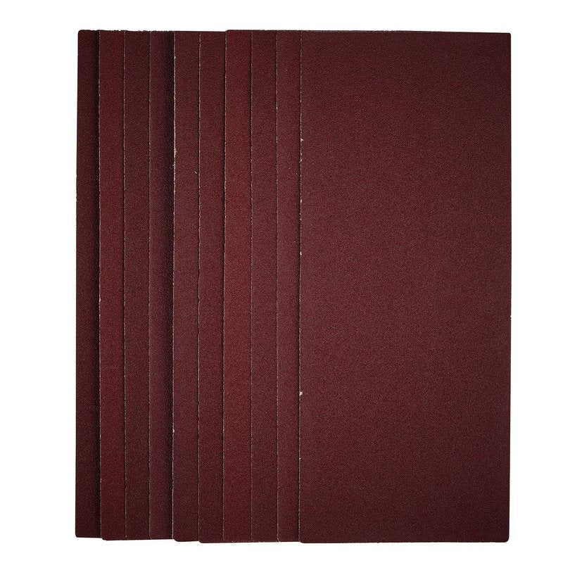 Draper 1/2 Sanding Sheets 115 x 280mm 80 Grit (Pack of 10) 56329