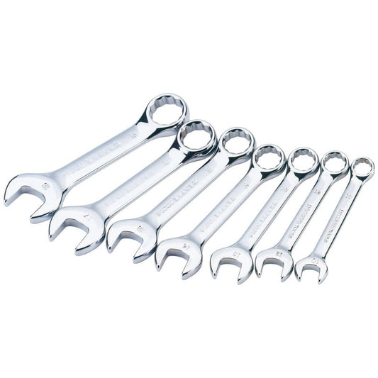 Draper HI-TORQ Metric Stubby Combination Spanner Set 7 Piece 56398