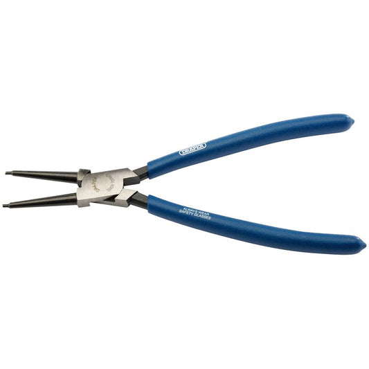 Draper Straight Tip Internal Circlip Pliers 225mm Long Capacity 40-100mm 56418