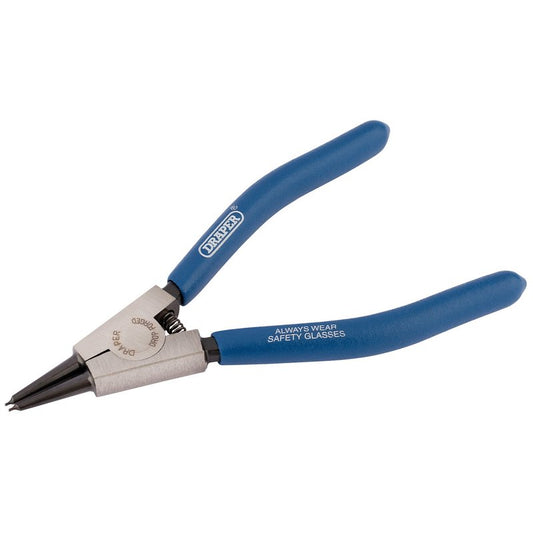 Draper Straight Tip External Circlip Pliers 140mm Capacity 10-25mm 56421