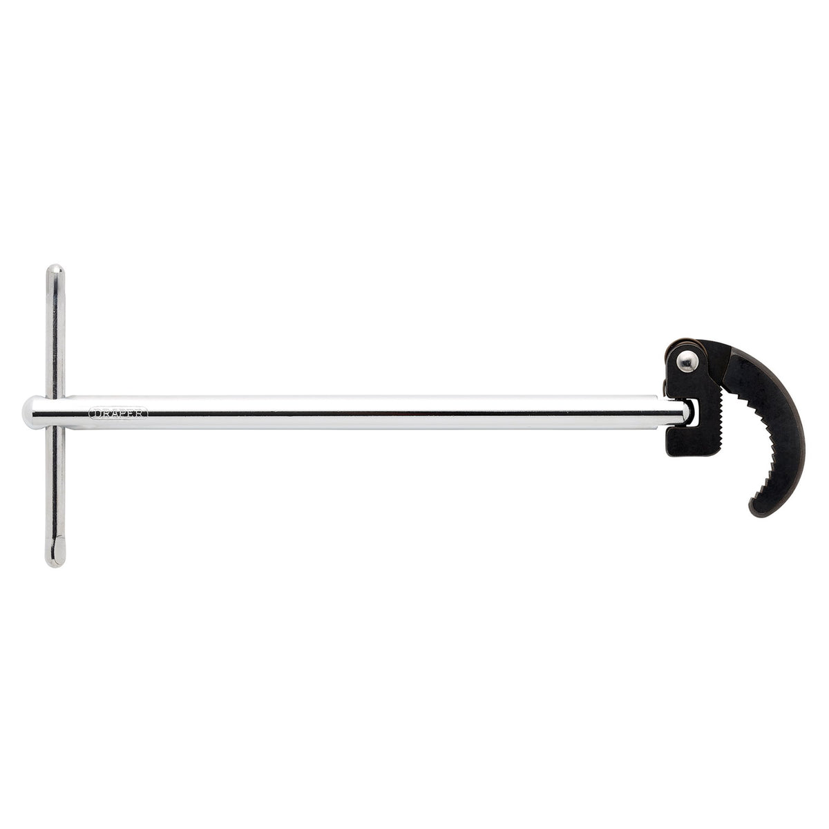 Draper Adjustable Basin Wrench 40mm Capacity Swivel Action Serrated Faces 56442