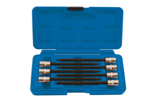 Laser Tools Long Tamperproof Ball End Star Socket Bit Set 1/4"D 7pc 5661