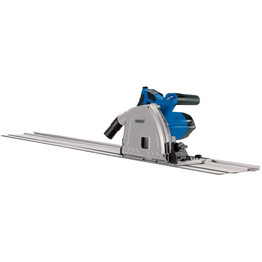Draper 230V Plunge Saw with 2 x 700mm Guide Rails 165mm 1200W 57341