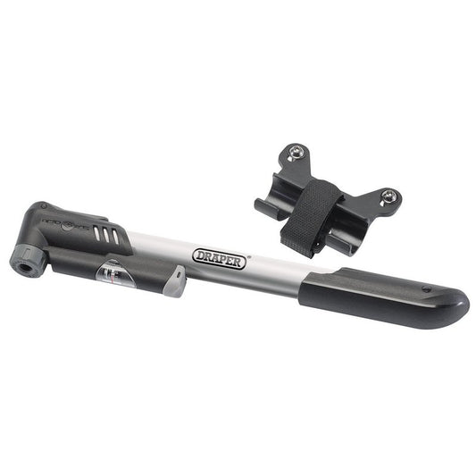 Draper Dual Connector Bicycle Hand Pump Max Pressure 120psi Length 267mm 57379