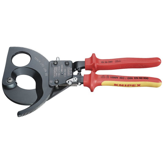 Knipex VDE Heavy Duty Cable Cutter 250mm insulated to 1000V AC & 1500V DC 57677