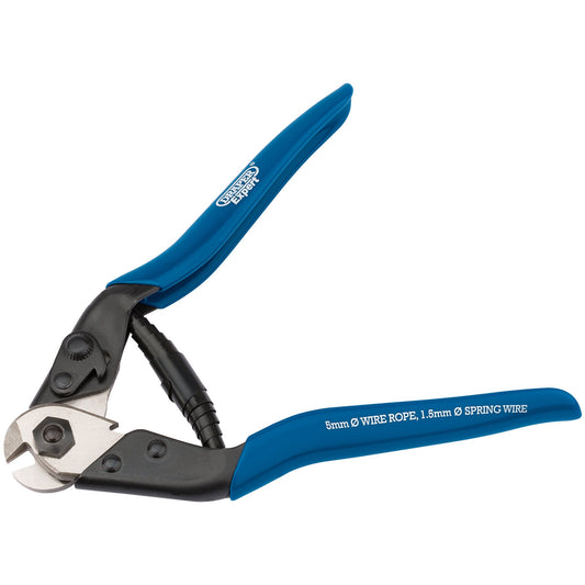 Draper Expert Wire Rope Spring Wire Cutter 190mm Maximum Cut 5mm 57768