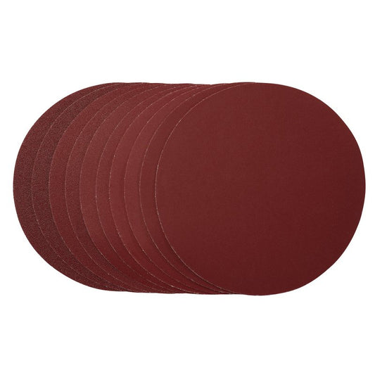 Draper Sanding Discs 180mm Hook & Loop Assorted Grit 10 Pack 58110