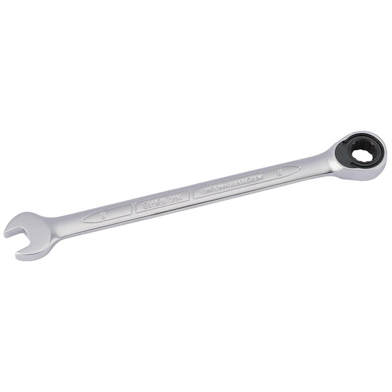 Elora 8mm Metric Ratcheting Combination Spanner 72 Teeth Chrome Plated 58380