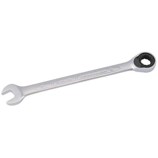 Elora 10mm Metric Ratcheting Combination Spanner 72 Teeth Chrome Plated 58389