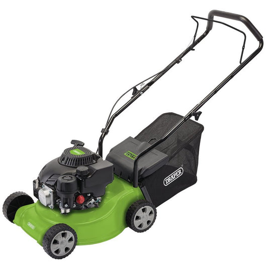 Draper Composite Deck Petrol Lawn Mower 390mm 132cc 3.3HP Fuel Tank 0.8L 58567