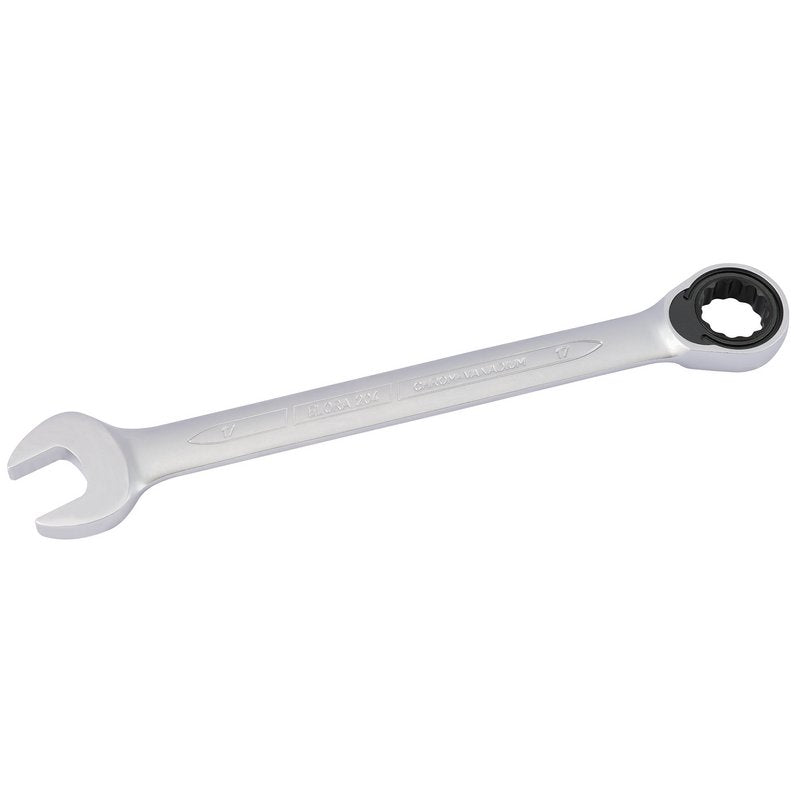Elora 17mm Metric Ratcheting Combination Spanner 72 Teeth Chrome Plated 58600