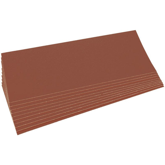Draper Aluminium Oxide Sanding Sheets 280 x 115mm 80 Grit 10 Pack 59106