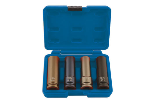 Laser Tools Metric Wheel Nut Socket Set 4pc Inc WAF Mercedes socket 5915
