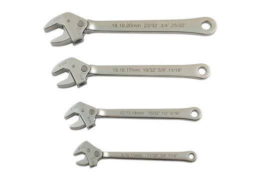 Laser Tools 5963 Self Adjusting Spanner Set 4pc