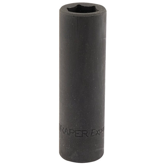Draper 15mm Deep Impact Socket 1/2" Dr 6 Point Hex Chrome Vanadium Steel 59876