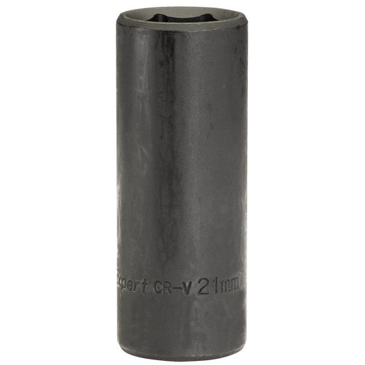 Draper 21mm Deep Impact Socket 1/2" Dr 6 Point Hex Chrome Vanadium Steel 59881