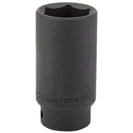 Draper 30mm Deep Impact Socket 1/2" Dr 6 Point Hex Chrome Vanadium Steel 59885